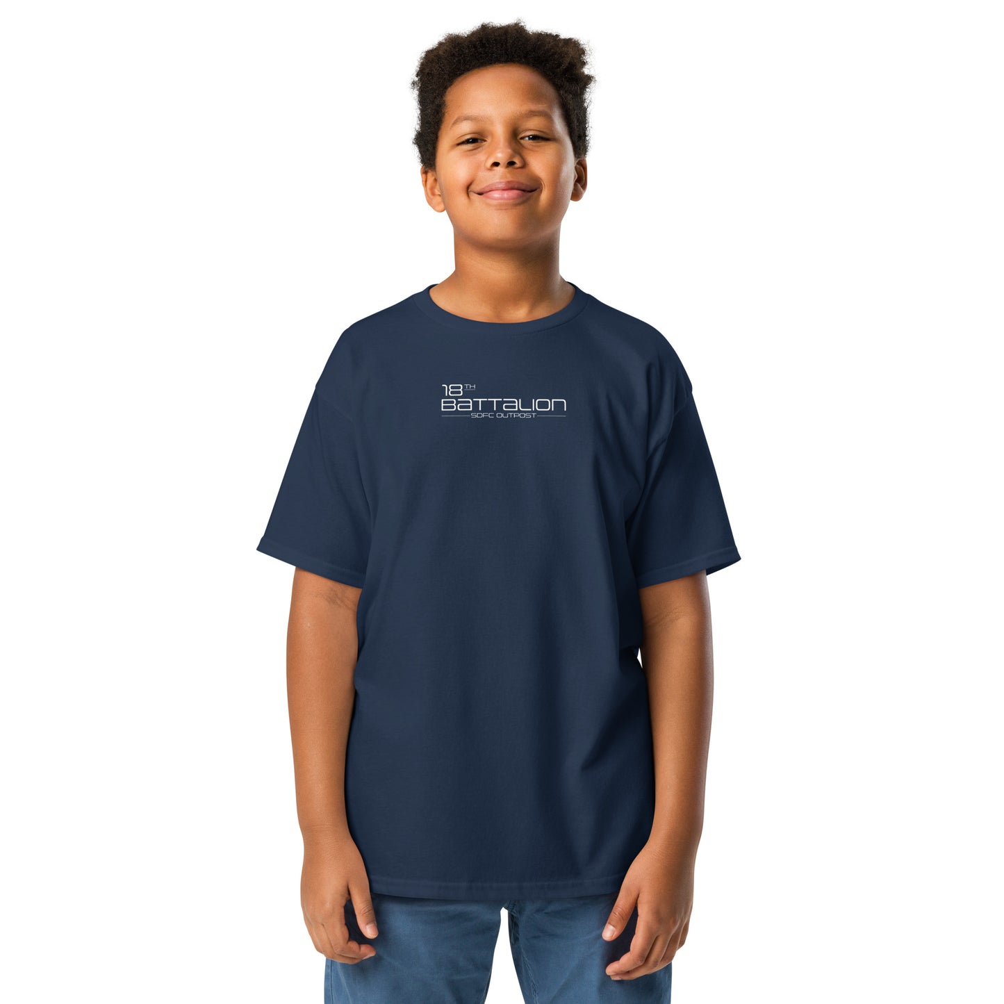 18th Battalion Kids Home Blue Tee