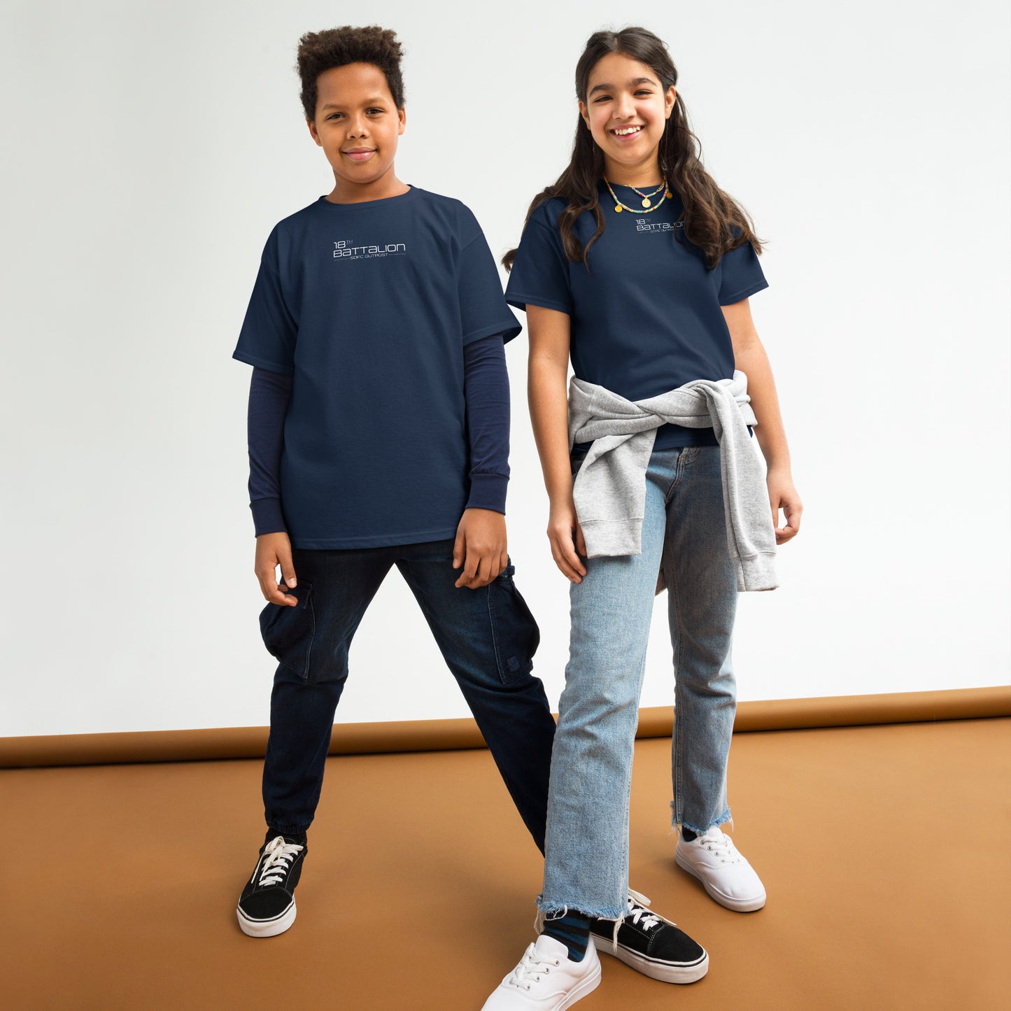 18th Battalion Kids Home Blue Tee